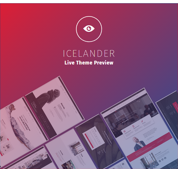 Icelander WordPress theme demo website