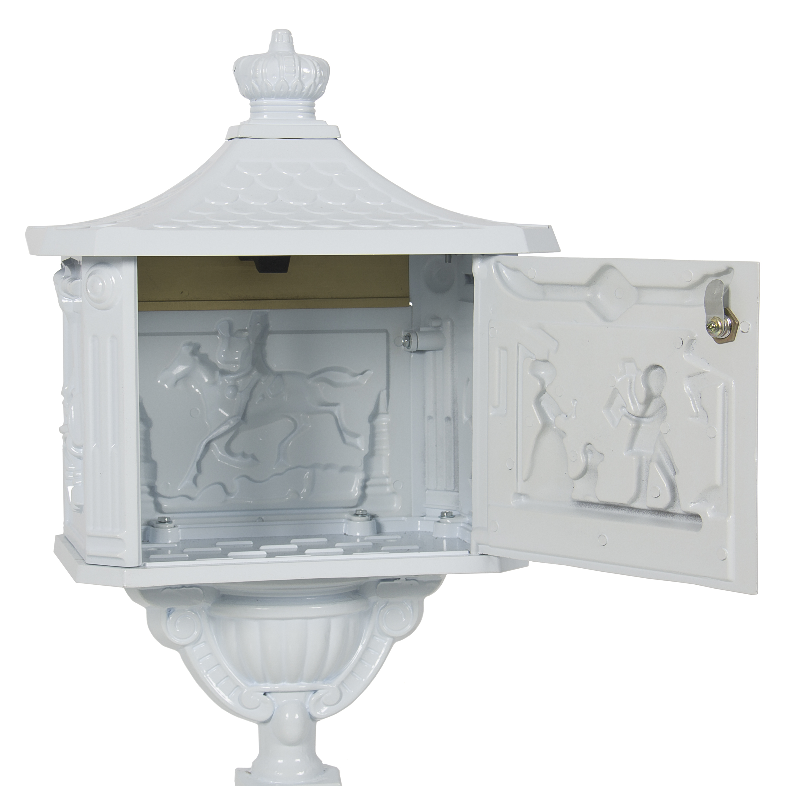 BCP Aluminum Vintage Mailbox w/ Keys, Locking Door, Mail Flap 813373011968 eBay