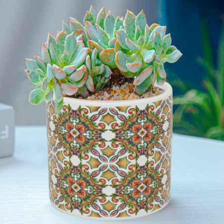 Maceta decorativa 10.5xØ11.5cm, cerámica