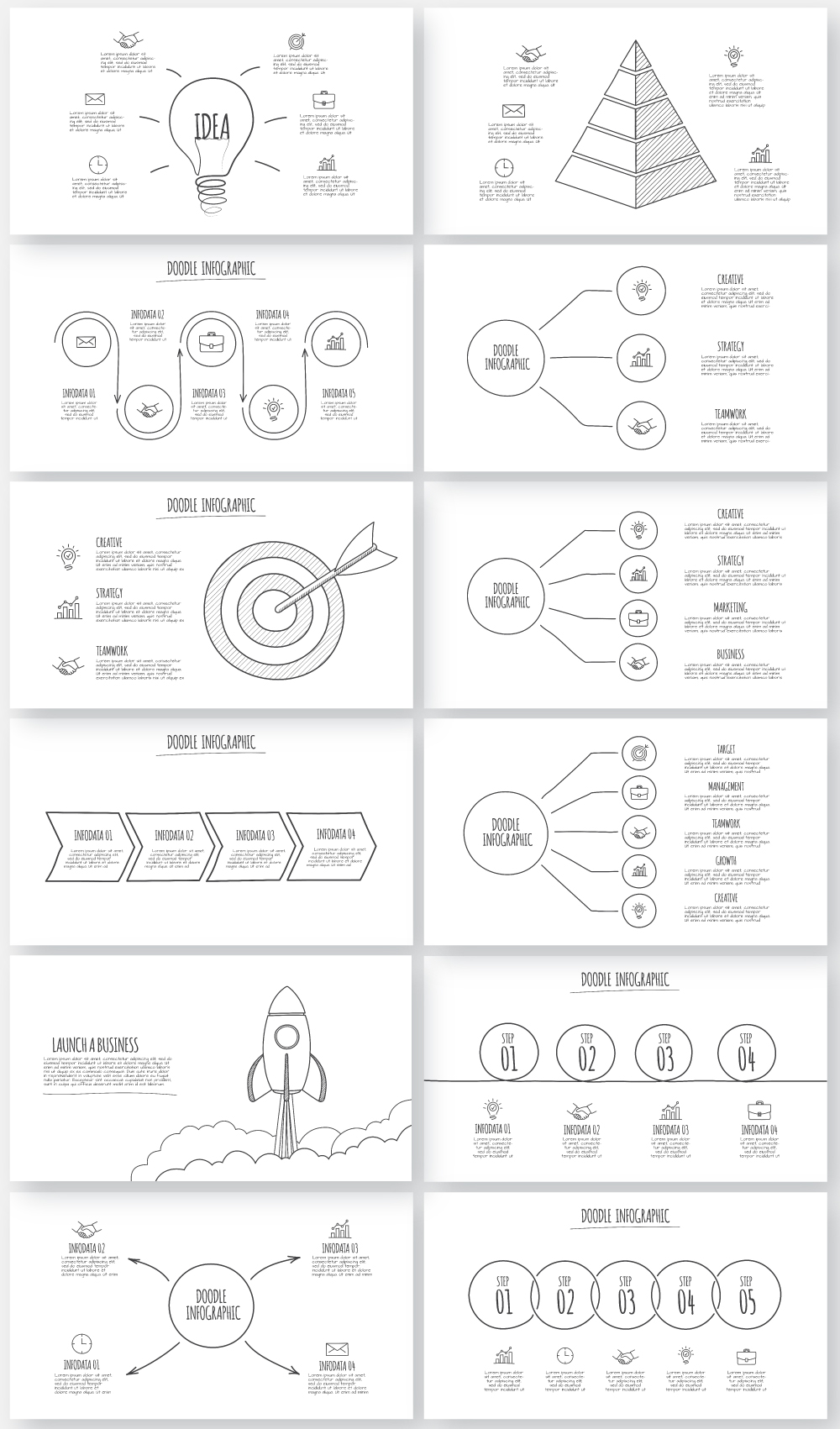 Multipurpose Infographics PowerPoint Templates v.5.4 - 186