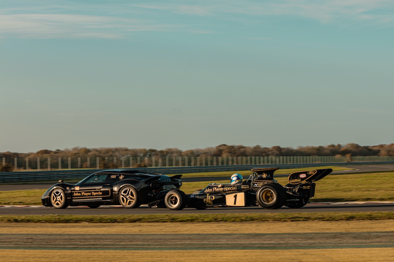 Jenson Button drives Radford Lotus Type 62-2 in final pre-production test