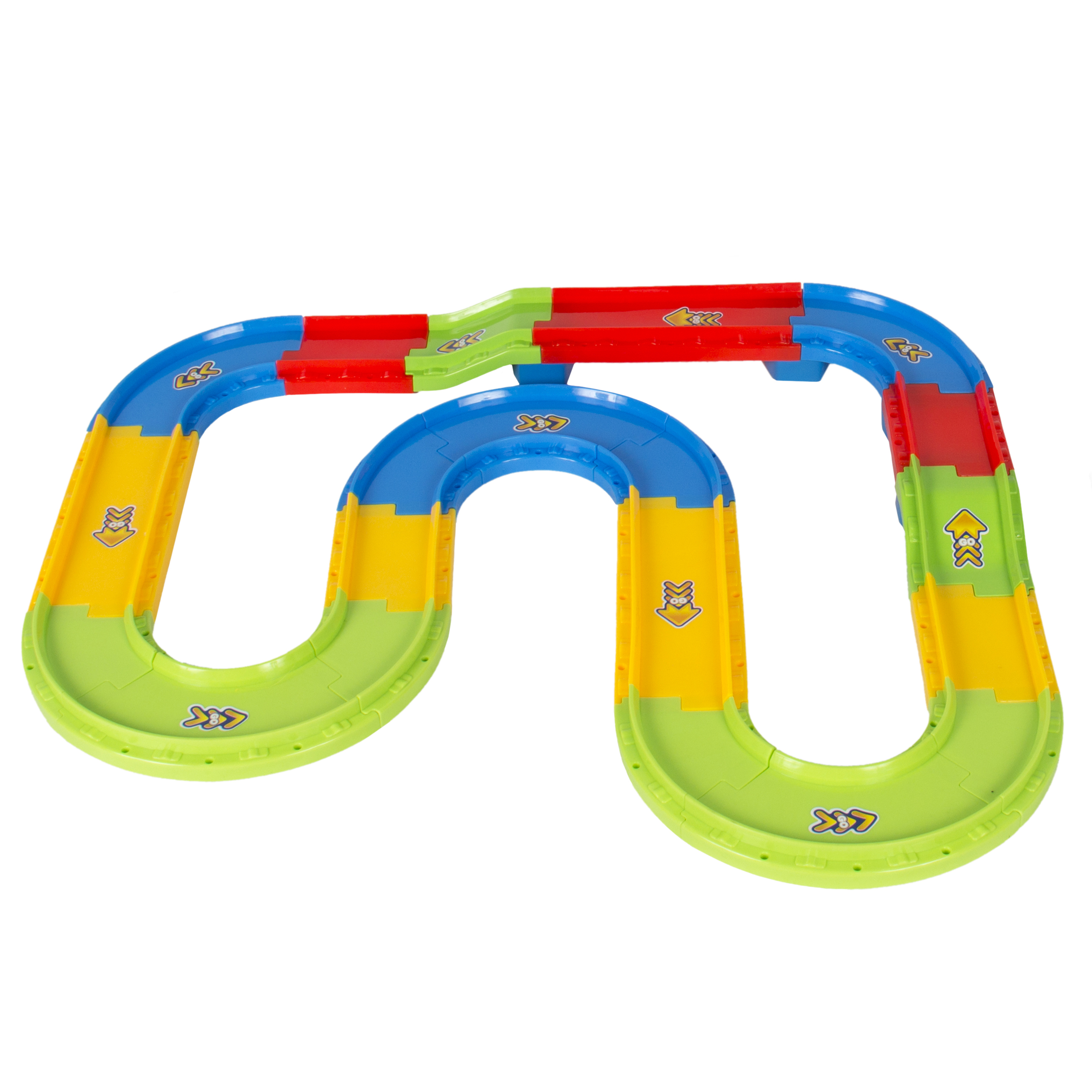 BCP Kids Electric Train Track Car Toy Set w/ Puppy, Lights, Sound