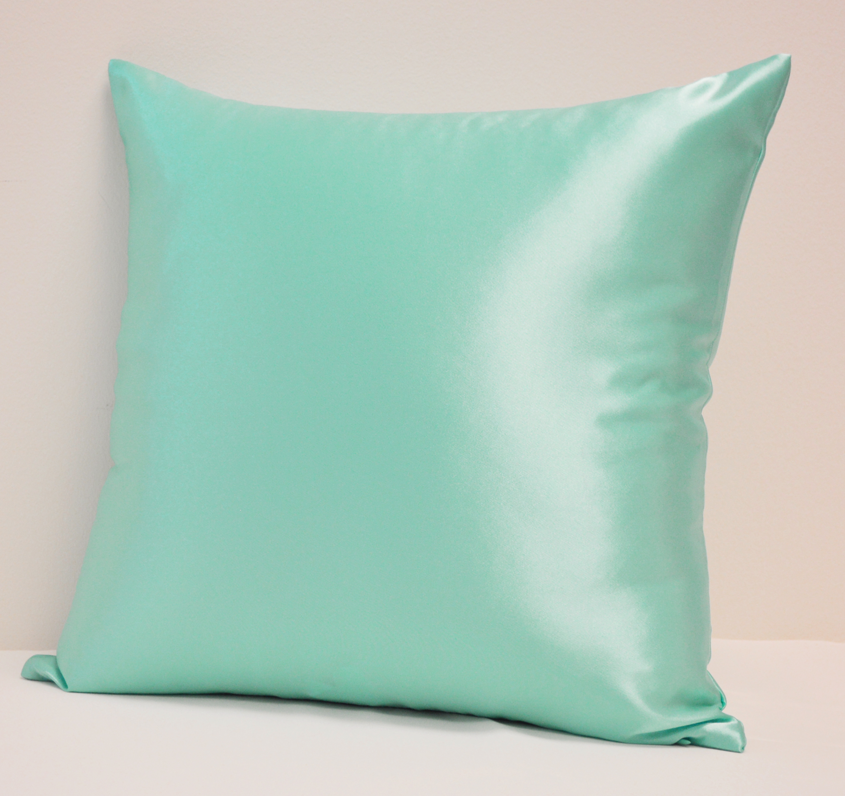 (Set of 2) High Quality Colorful Shiny Satin Pillow COVER, MultiColor