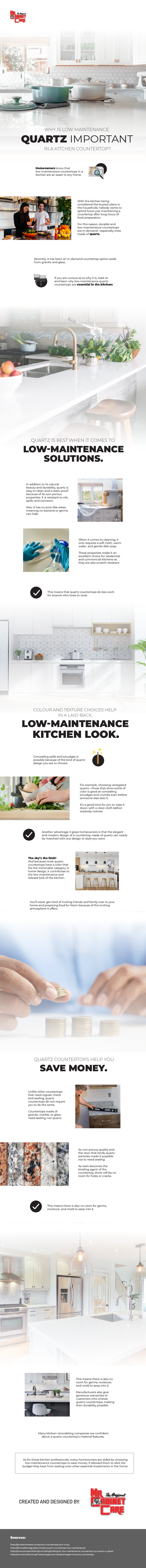 Why Low Maintenance Quartz is Important in a Kitchen Countertop 