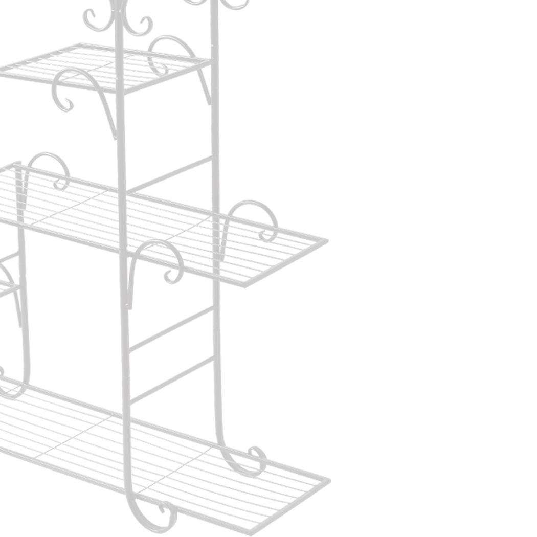 Levede Plant Stand Outdoor Indoor Metal Flower Pots Rack Corner Planter Shelf