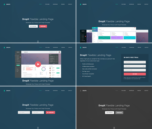 DropX - Multipurpose Flexible Landing Page Template