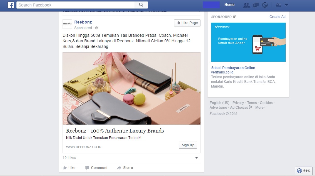 Contoh Facebook Ads