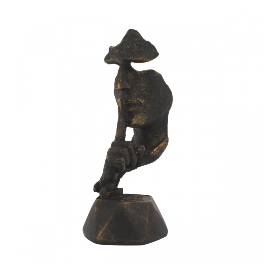 Figura decorativa bronce, 32cm 