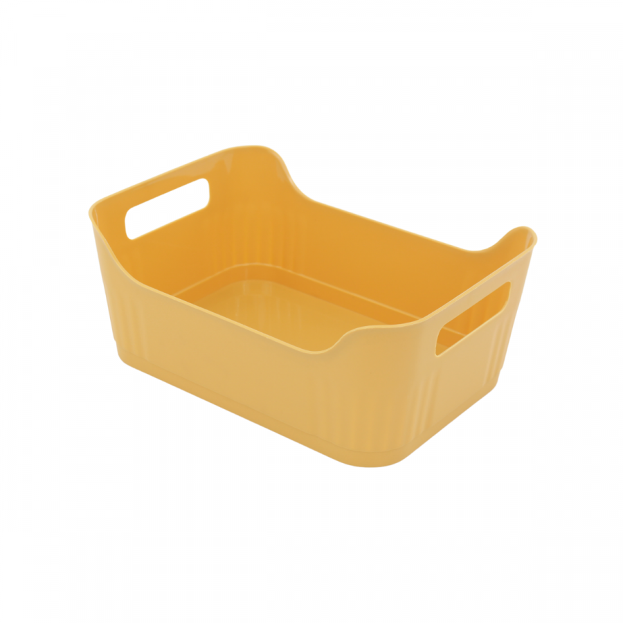 Caja organizadora amarillo, 12x29.5x20.5cm