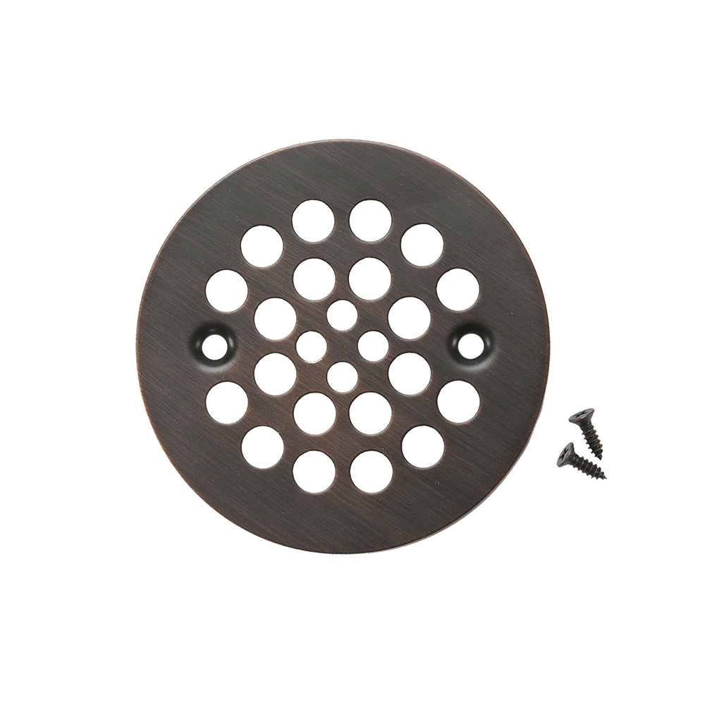 Premier Copper Products 4.25" Round Shower Drain Cover in Oil Rubbed Bronze, Brass, D-415ORB