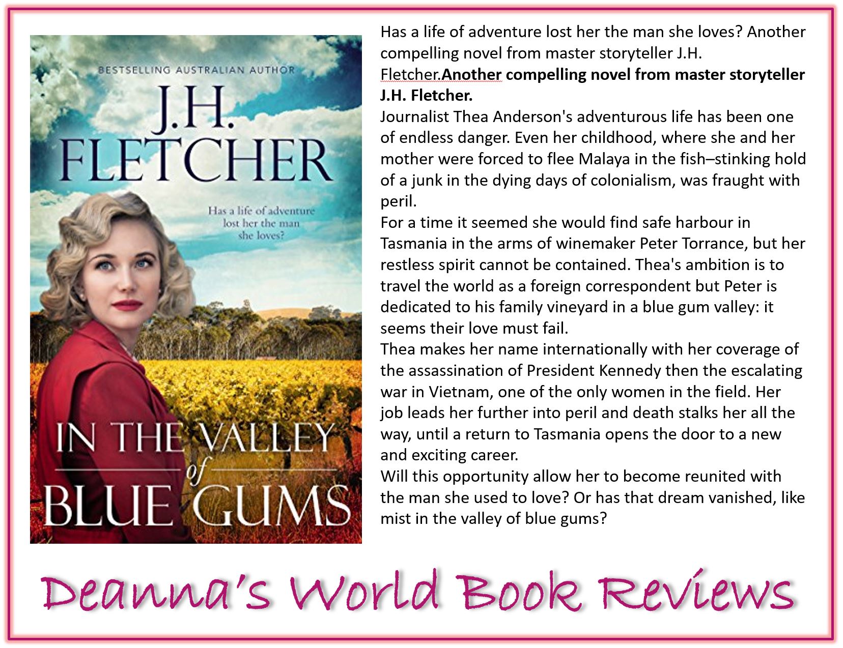 In The Valley of Blue Gums by J H Fletcher blurb