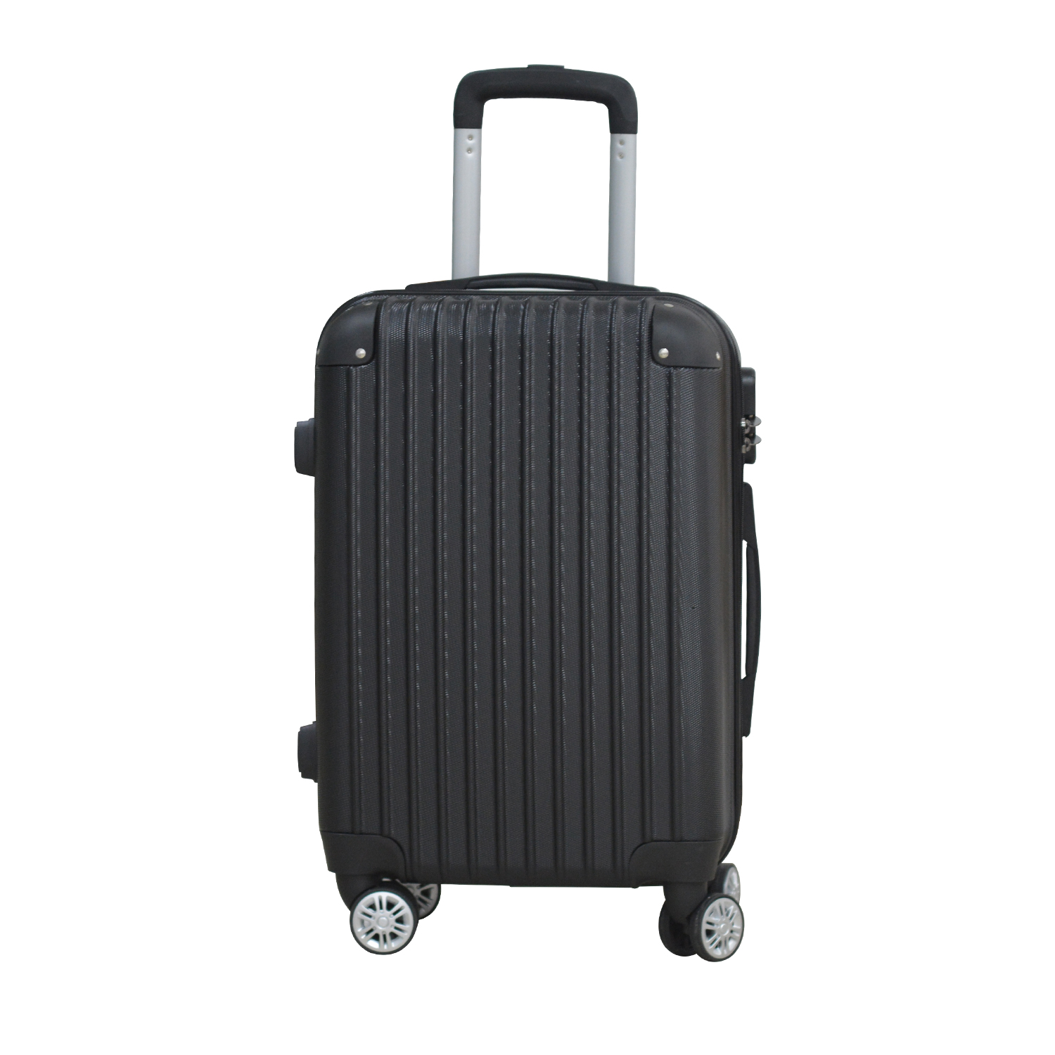24" Cabin Luggage Suitcase Code Lock Hard Shell Travel Case Carry On