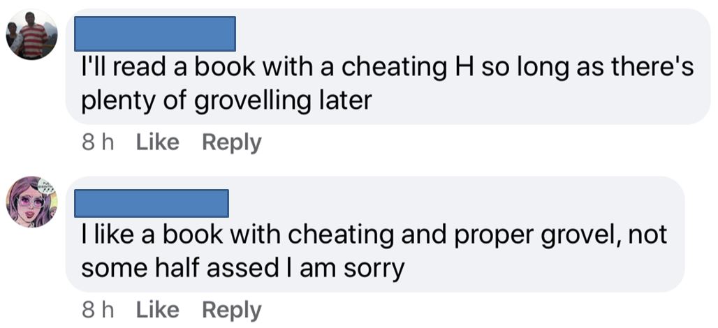 Cheating groveling