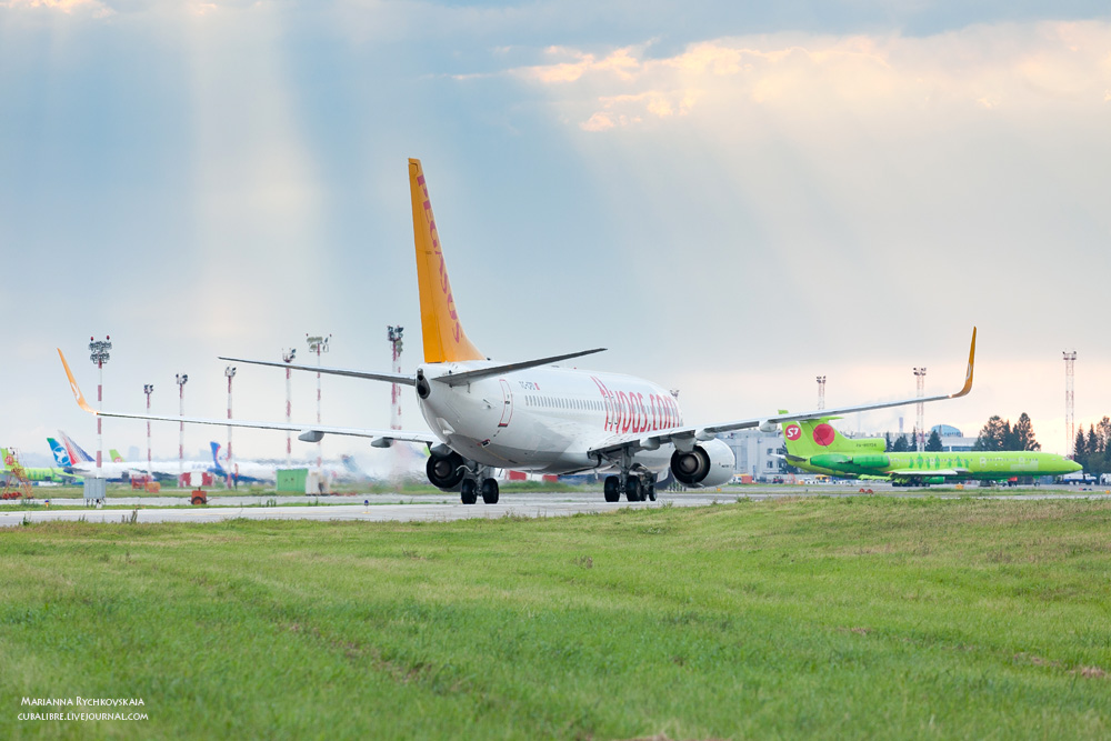  Официальный споттинг в Толмачёво | 21.08.2015 Pegasus Boeing 737, TC-CPD