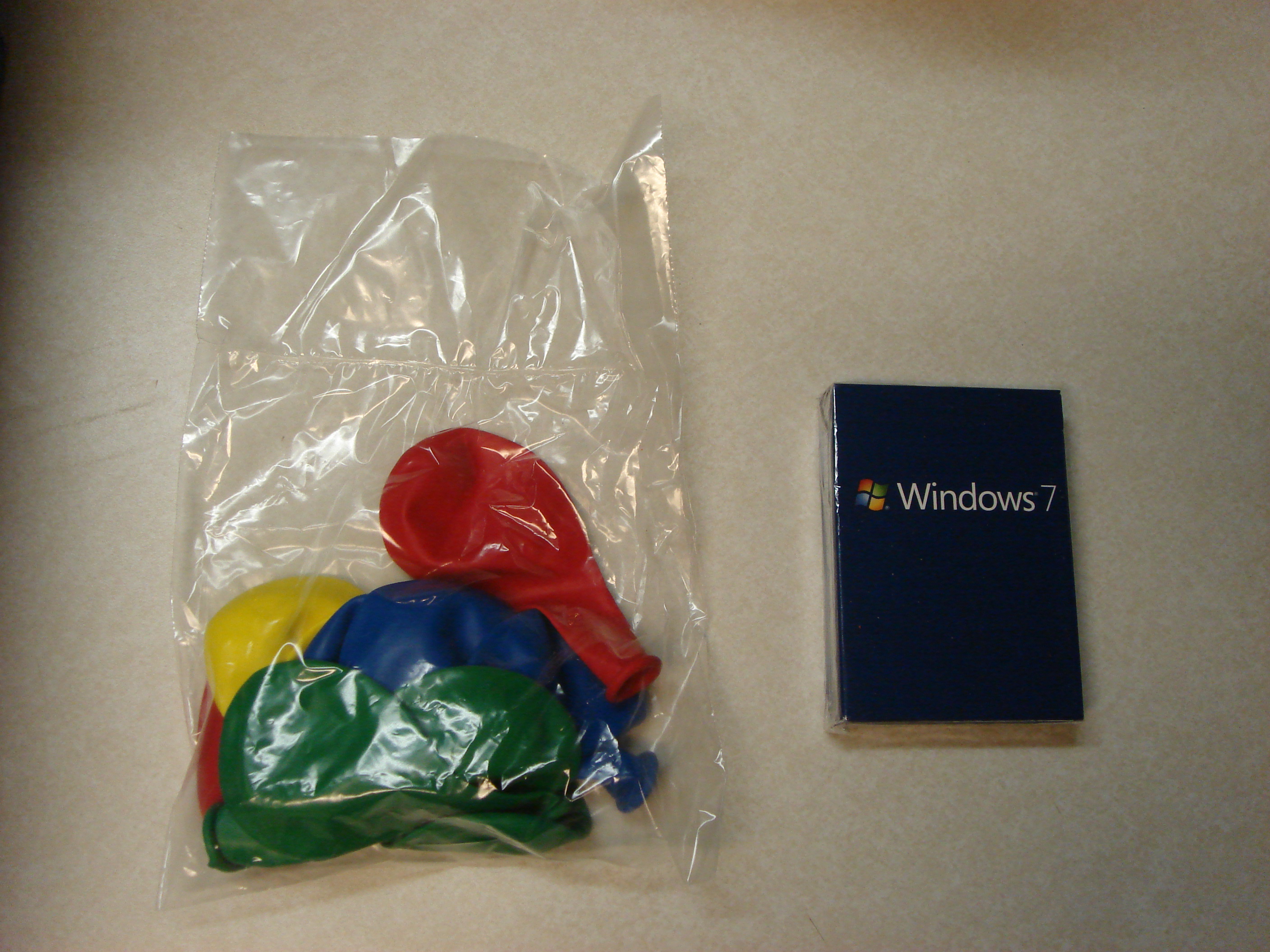 Windows 7 Balloons and Playing Cards