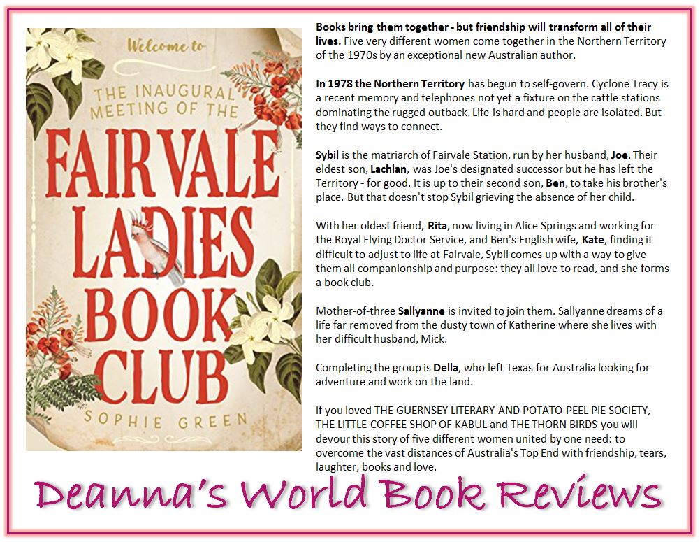 The Inaugural Meeting of the Fairvale Ladies Book Club by Sophie Green blurb