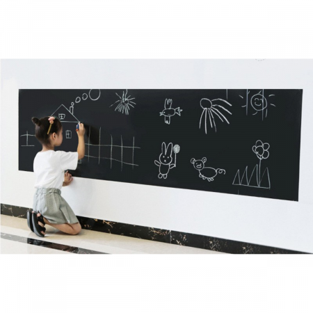 Rollo de pizarra adhesiva negro, 90x200cm