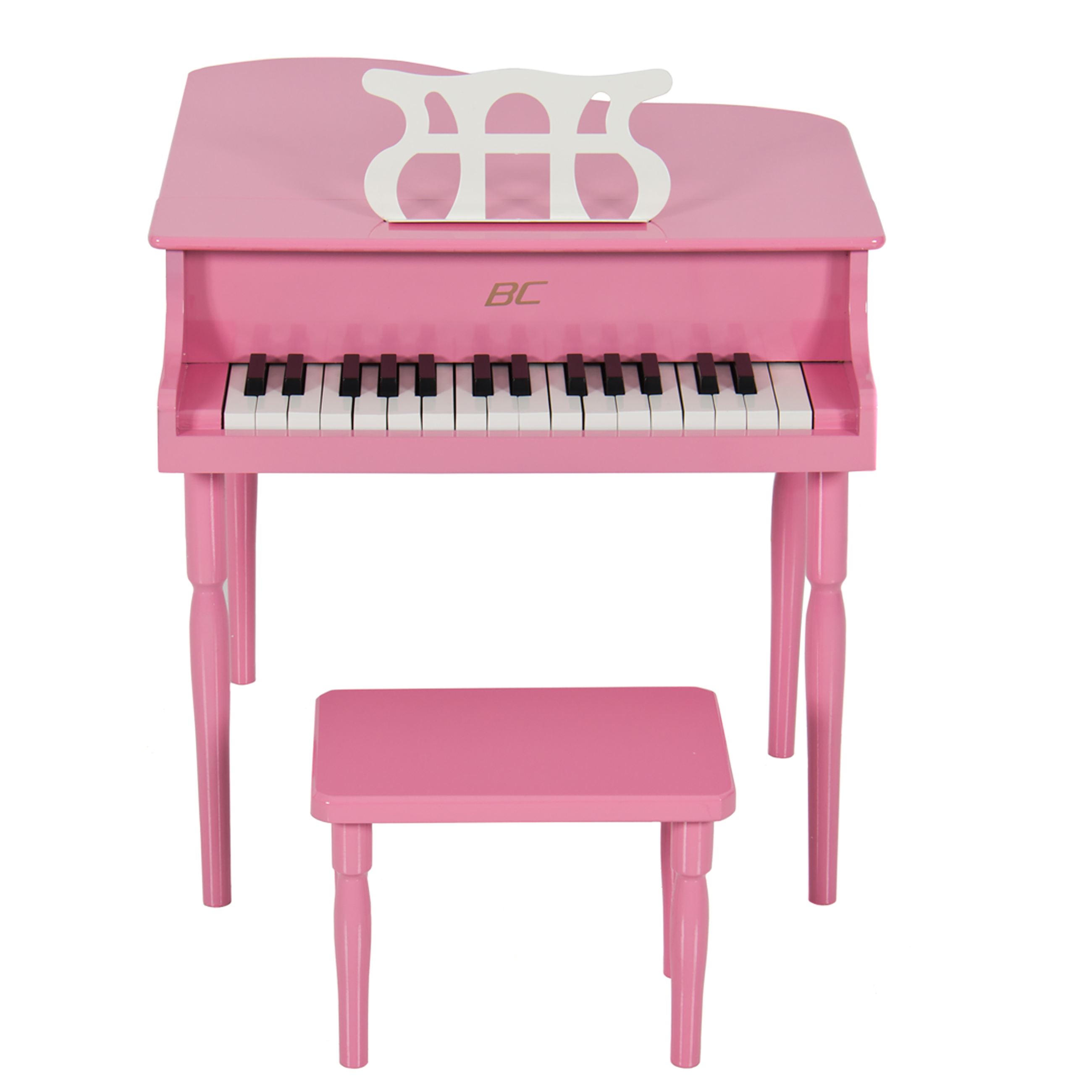 BCP Kids 30-Key Mini Grand Piano w/ Bench, Sheet Music Rack - Pink | eBay