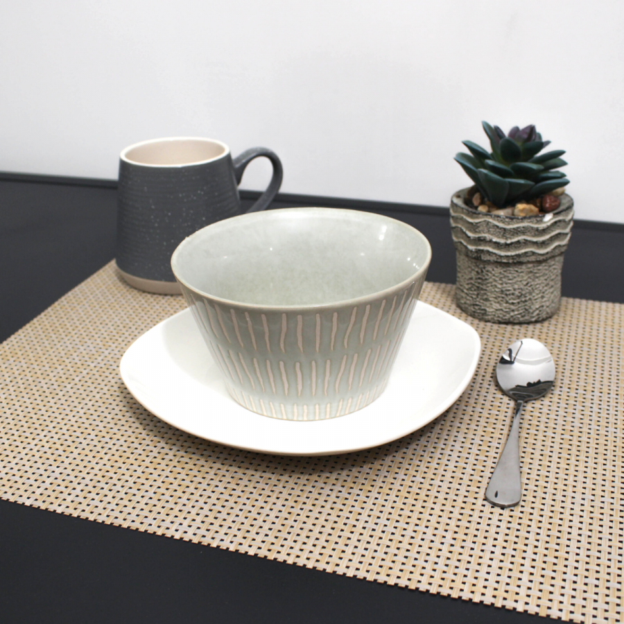 Bowl verde, 8xØ13.5cm