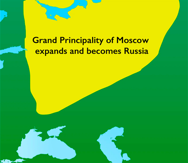 Russia-Ukraine War: Map of the Grand Principality of Moscow