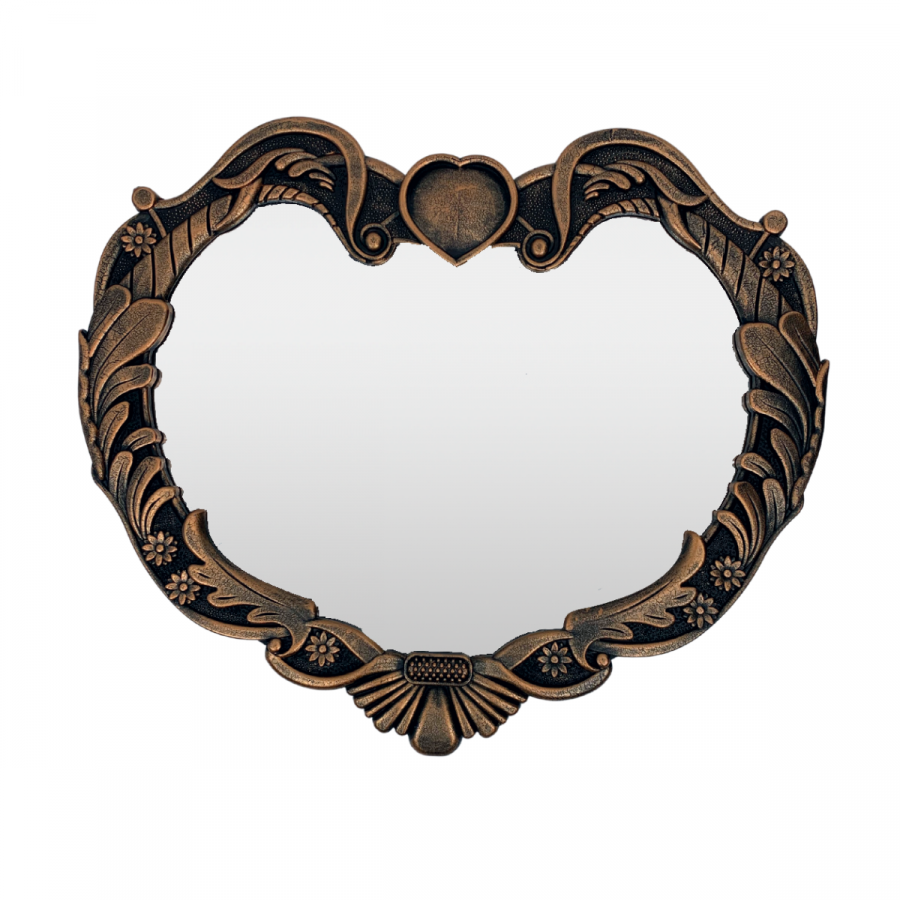 Espejo de pared vintage color cobre, 51x60cm