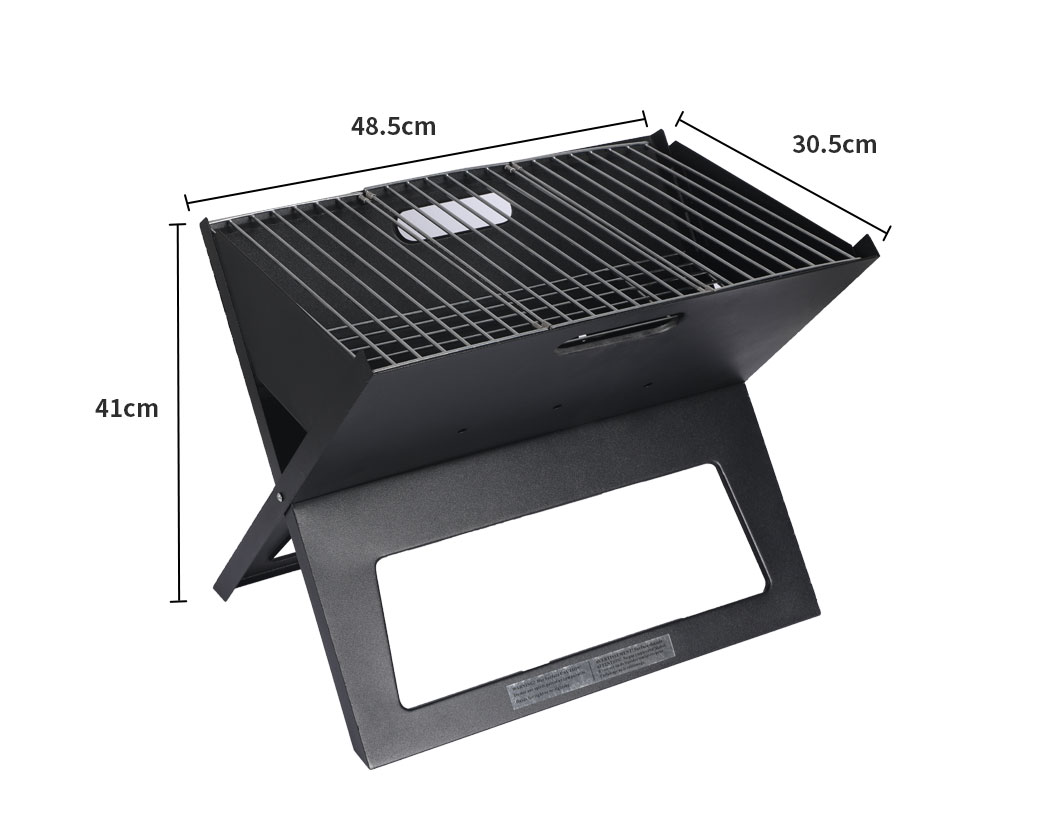 Charcoal BBQ Grill Portable Hibachi Barbecue Outdoor Foldable Camping Picnic - Picture 34 of 69