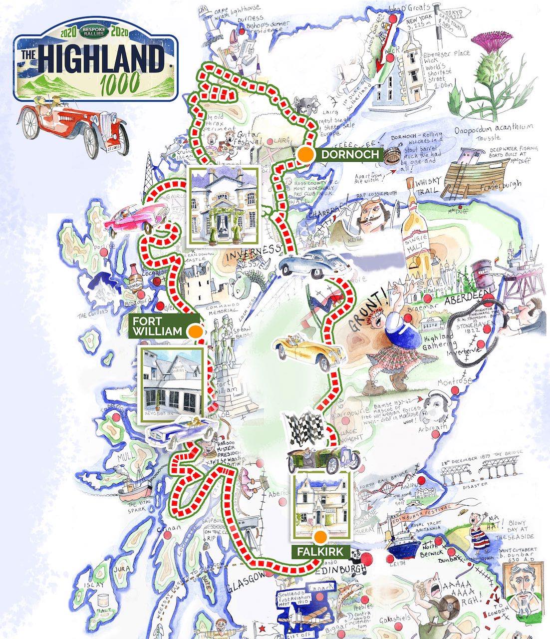 Highland 1000 set for UK's first post-lockdown classic car rally