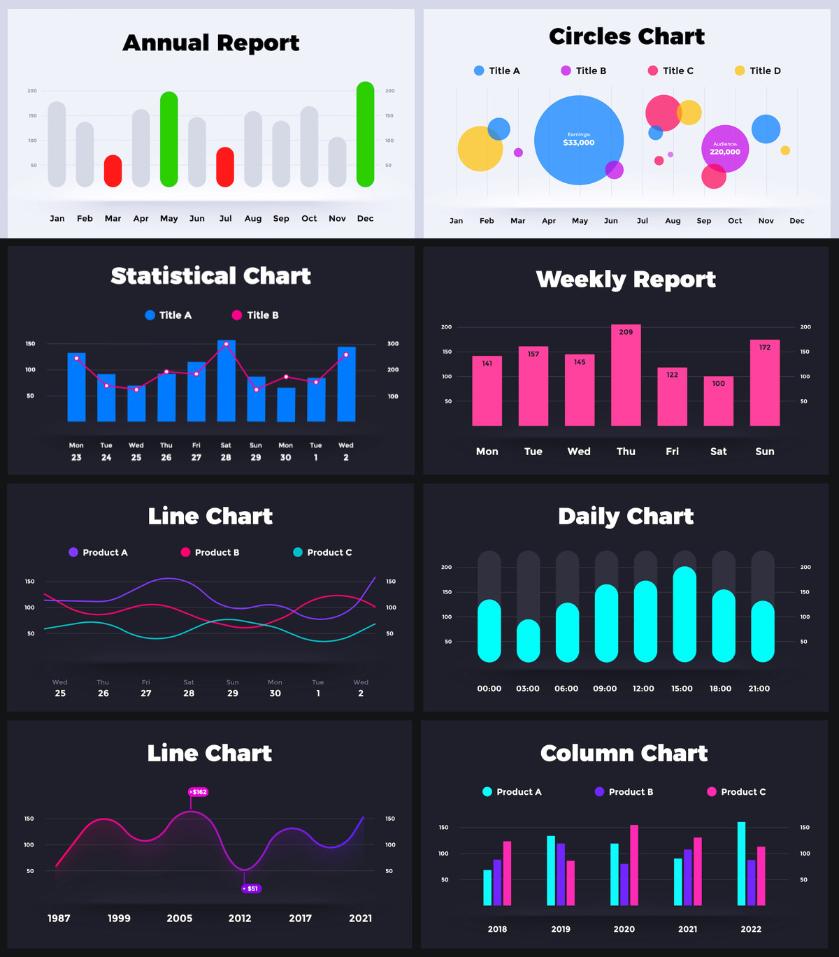 Neumorphic Infographics. Keynote Presentation - 4