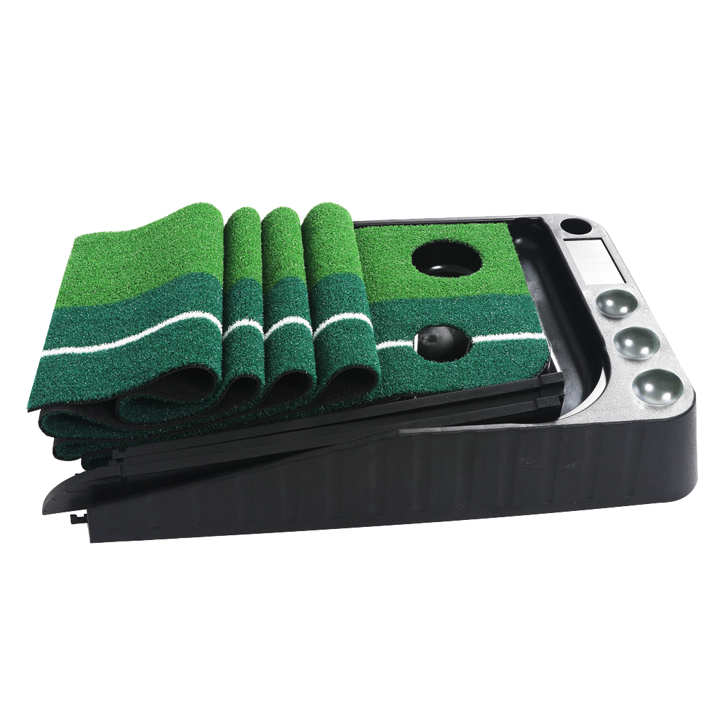 Centra Golf Putting Mat 250cmx40cm Portable Auto Return Practice Indoor Outdoor