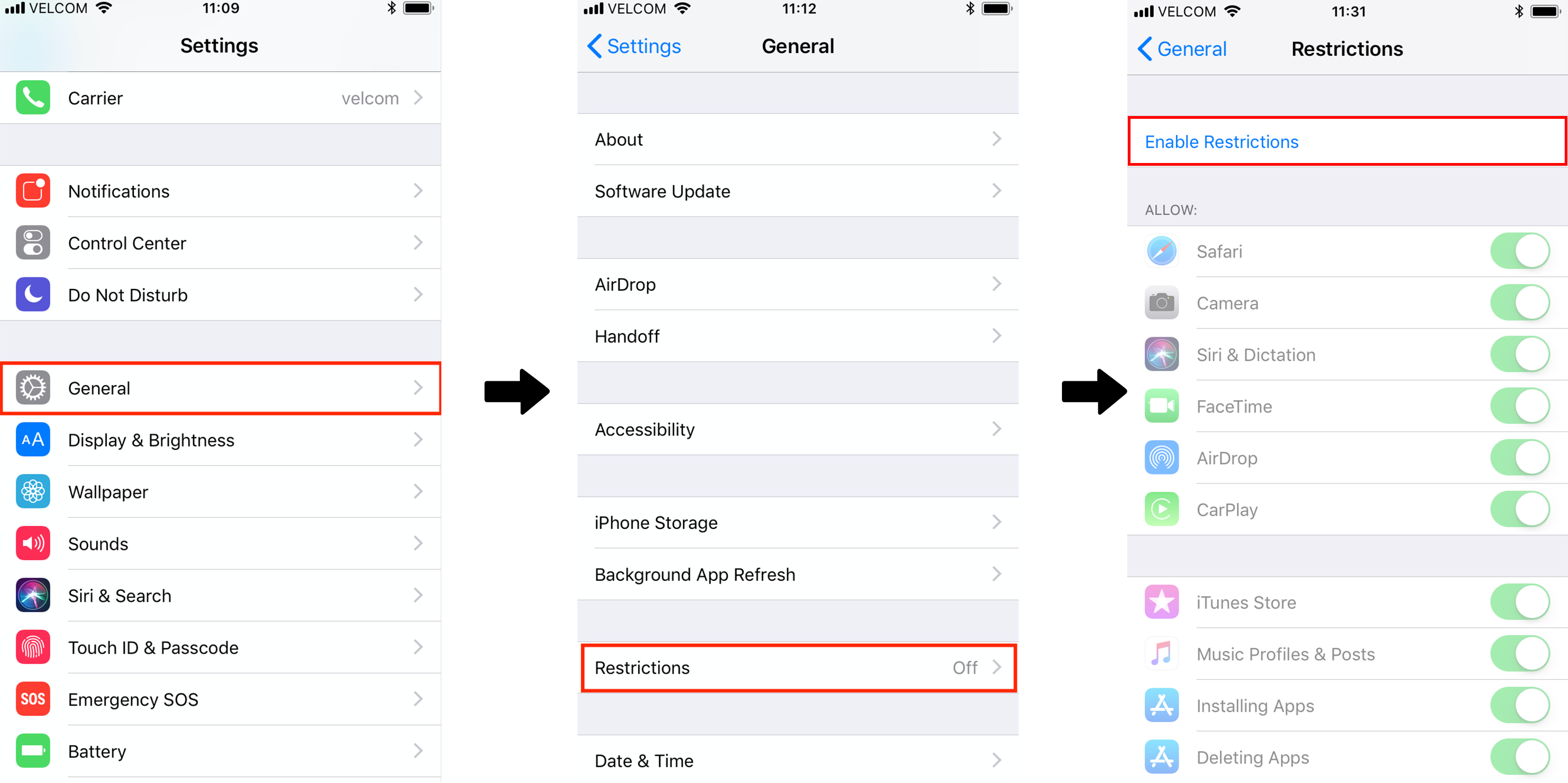 WiaTag iOS — How To Manage System Restrictions and Control Application