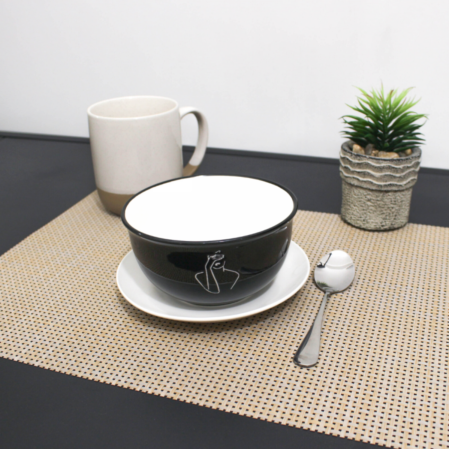 Bowl negro, 7xØ13cm