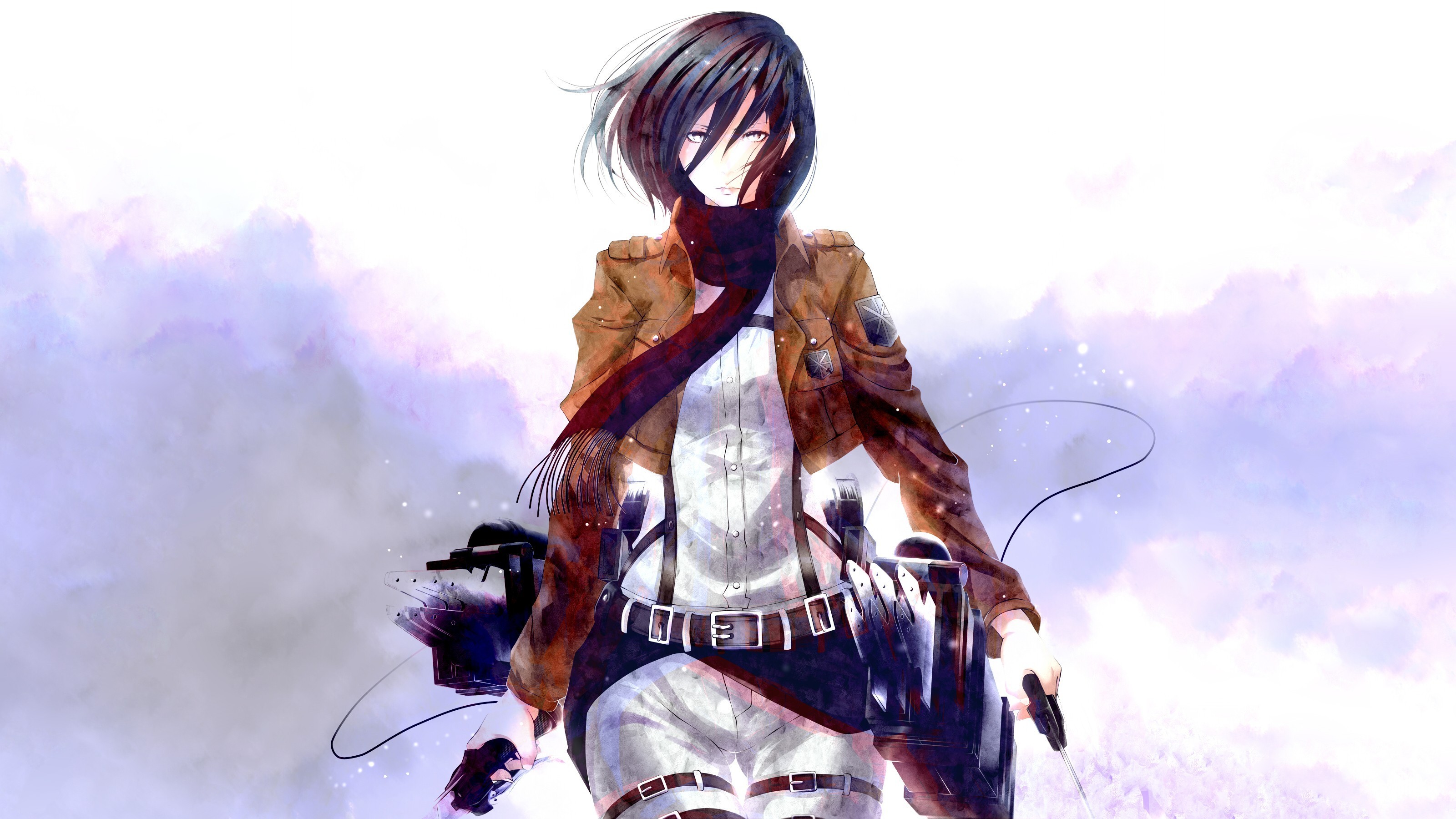 Wallpaper Attack On Titan 399 anime girls, Shingeki no Kyojin, Mikasa Ackerman, anime