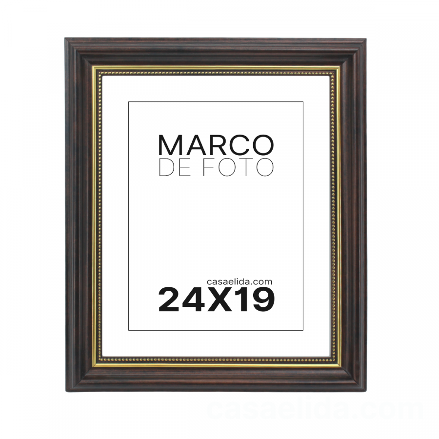 Marco de foto café, 30.5x25.5cm, madera mdf