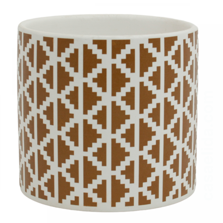 Maceta decorativa 11xØ11.5cm, cerámica