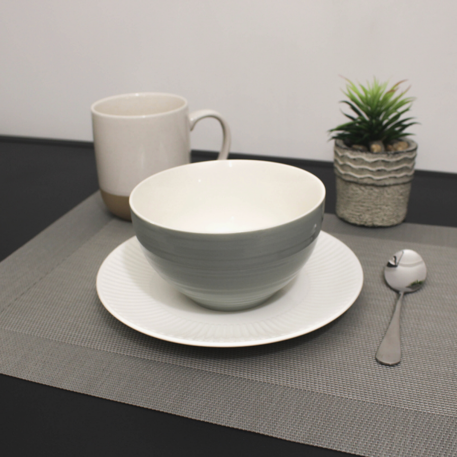 Bowl gris claro, 8xØ14cm