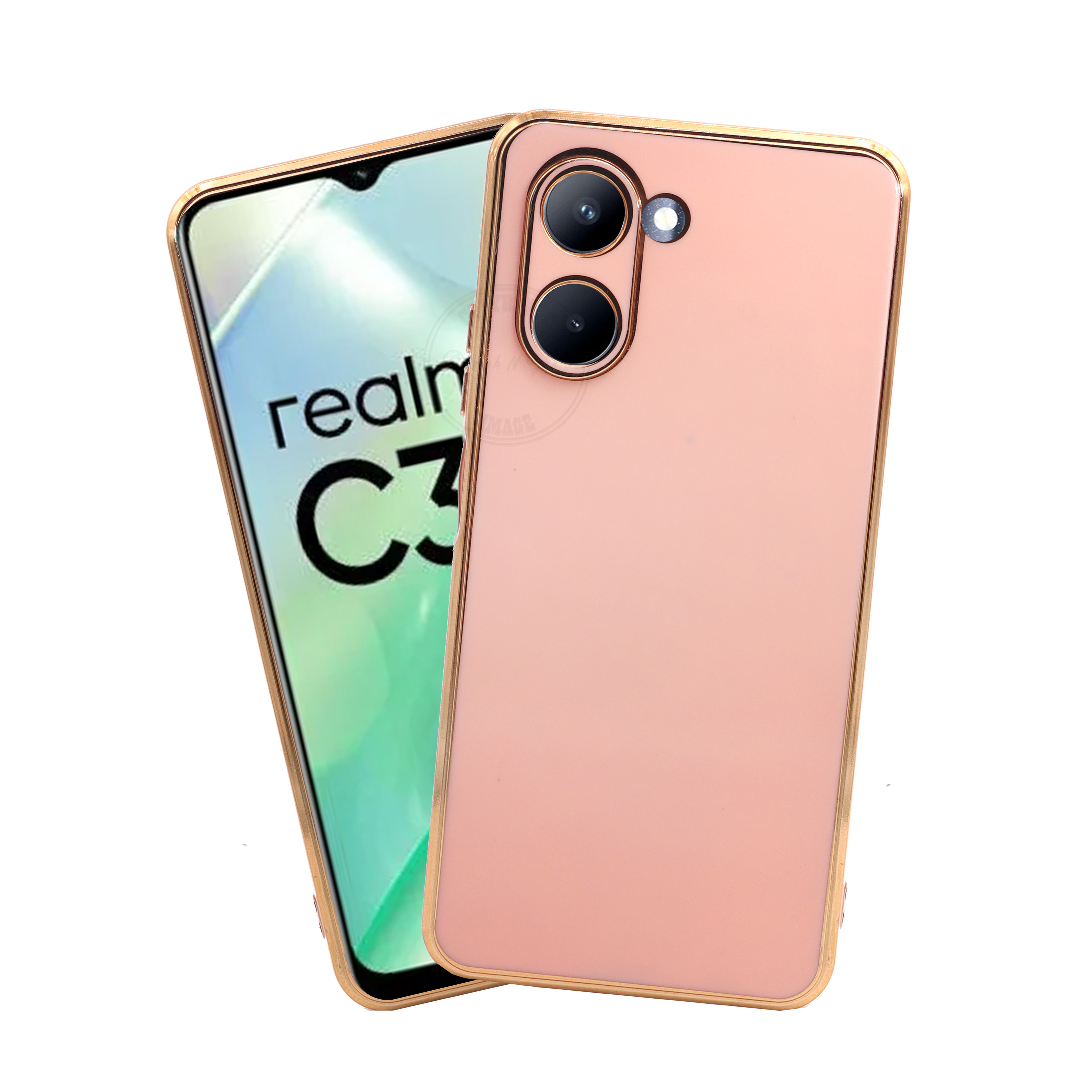 Realme C33 -6D Chrome Back Case Cover