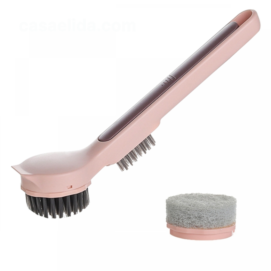 Cepillo multifuncional rosado, 26cm