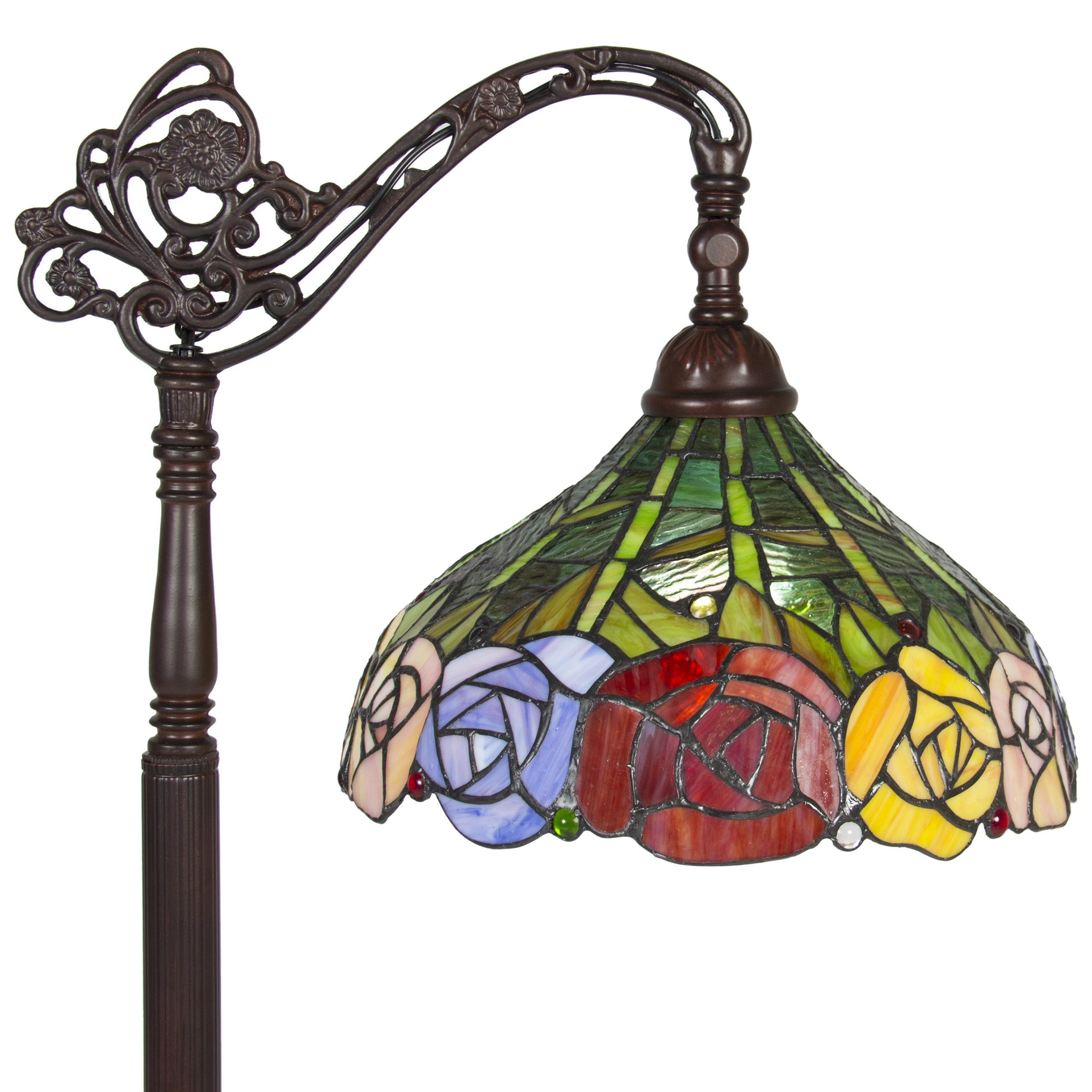 BCP 62in Vintage Tiffany Style Floor Lamp Multicolor eBay