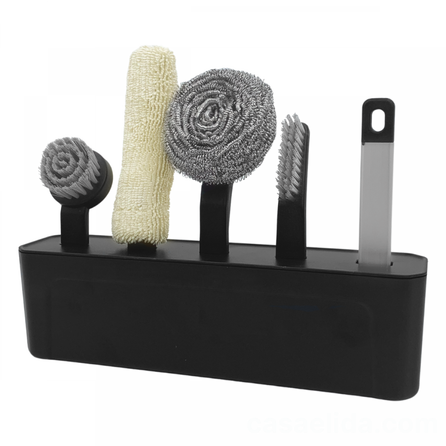 Set de limpieza para cocina 20.5x26x6cm, 5 piezas