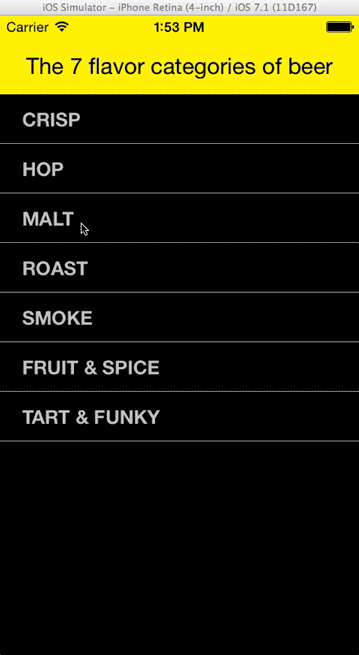 DSNestedAccordion iPhone demo Video DSNestedAccordion iPhone demo
