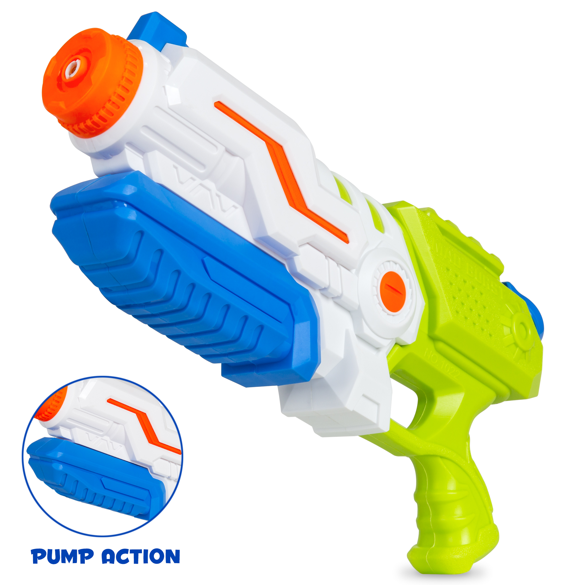 BCP Set of 4 Kids Multicolor Water Blasters w/ 1.3L Capacity, 20ft ...