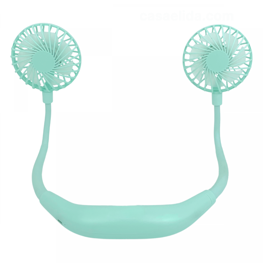 Ventilador portátil verde claro, 29cm