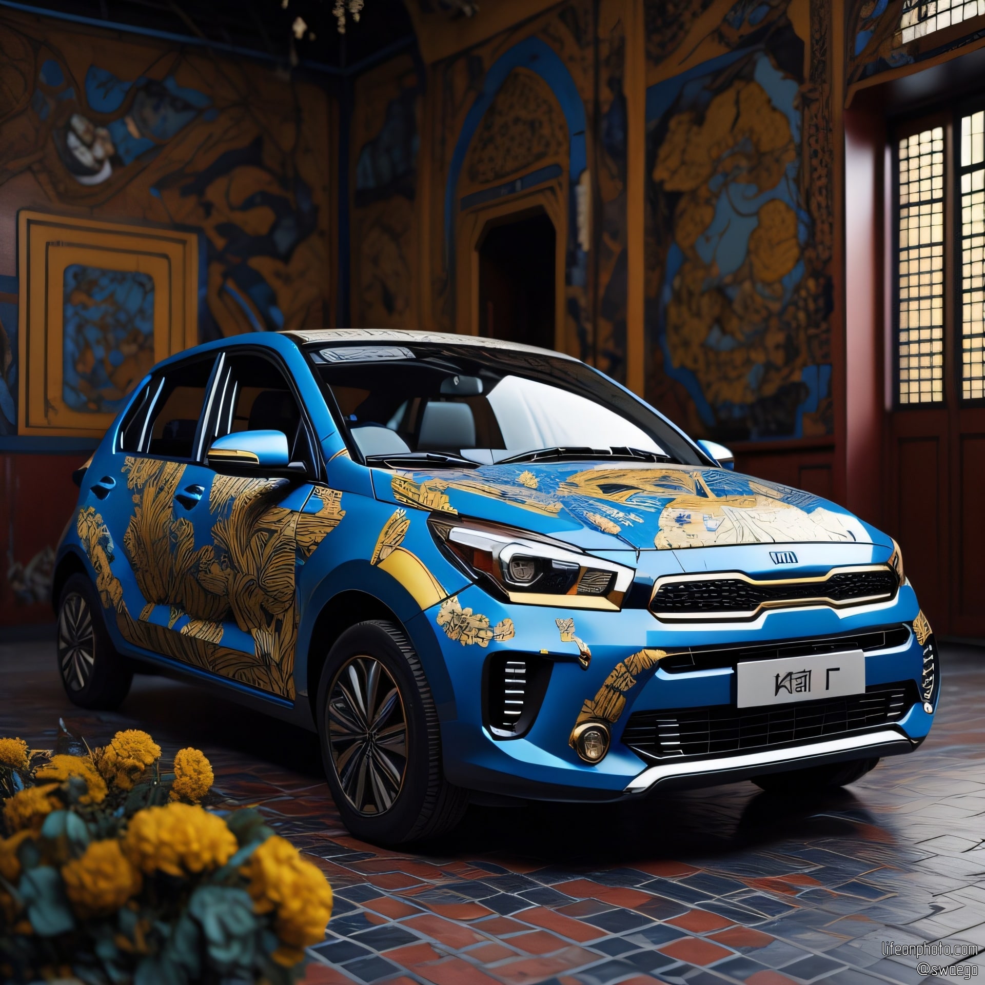 Расписные автомобили (AI)