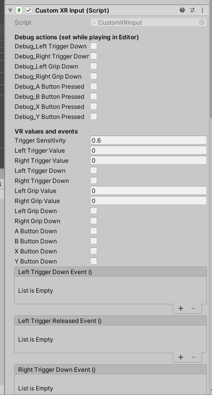 CustomXRInput in Editor