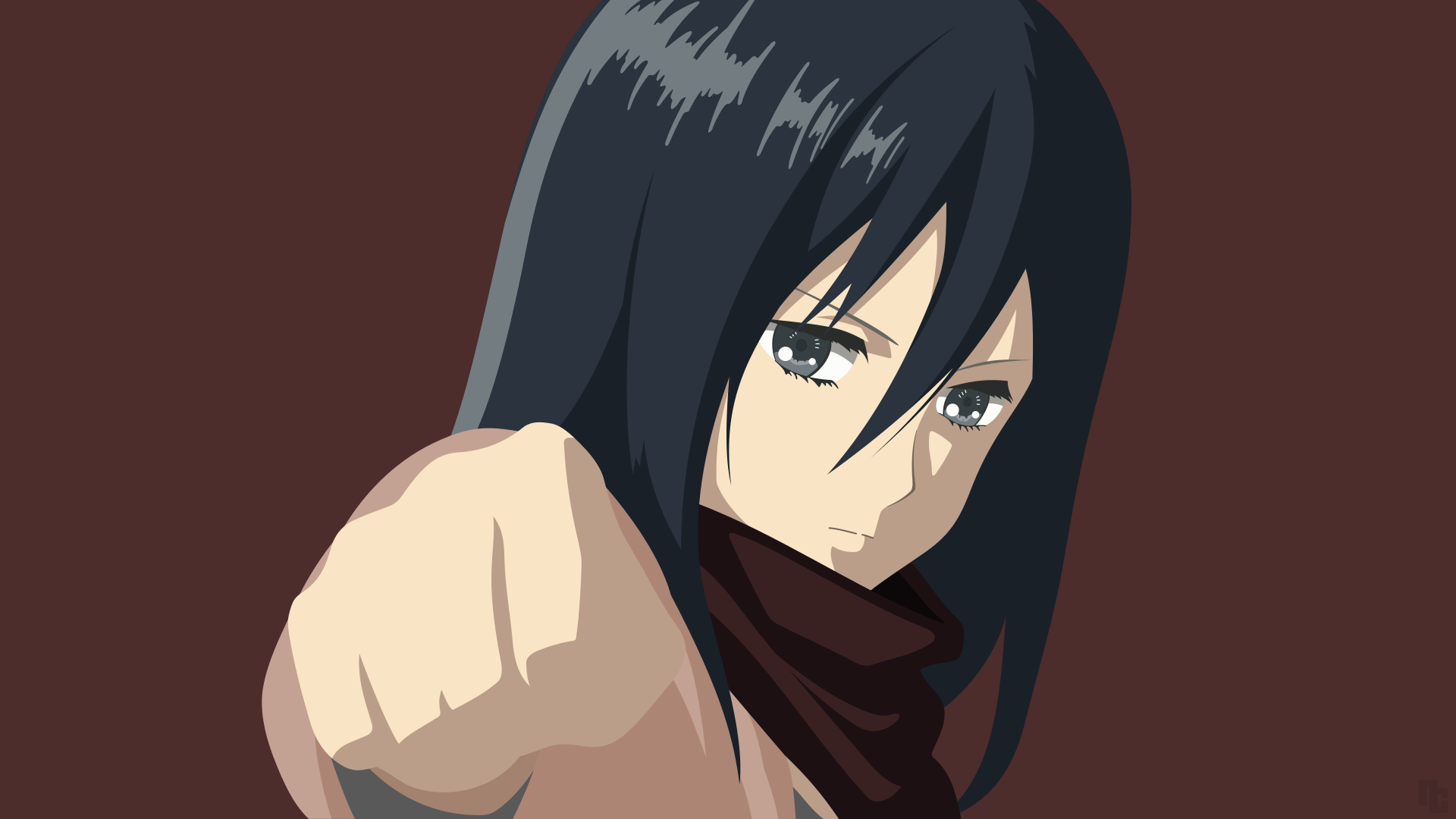 Wallpaper Attack On Titan 231 anime, Shingeki no Kyojin, anime girls, Mikasa Ackerman