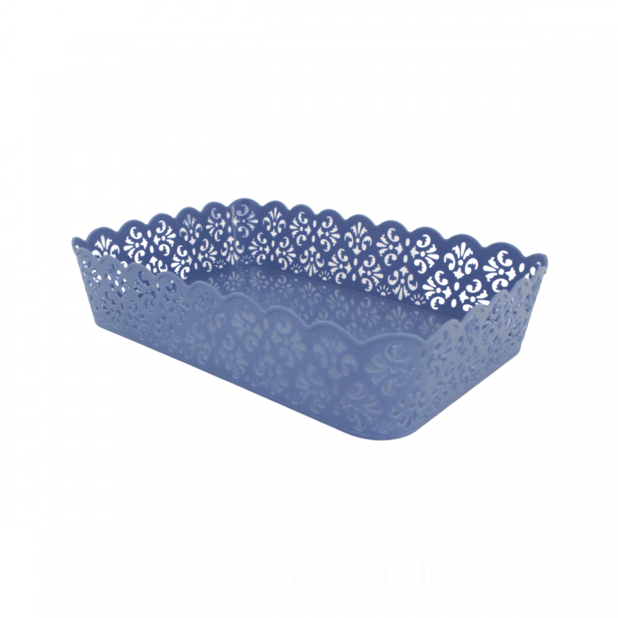 Caja organizadora azul, 7x32x21cm