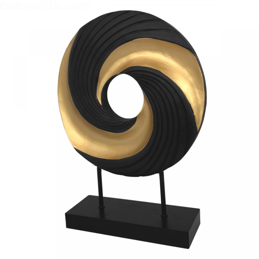 Figura decorativa negro, 34cm, poliresina