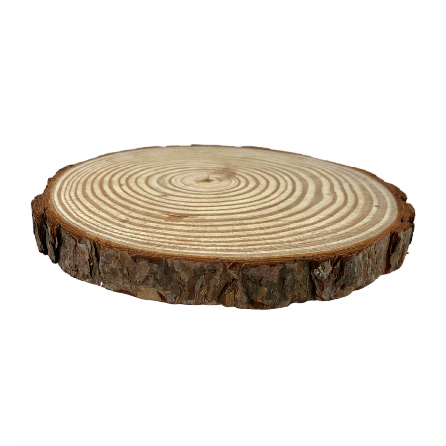 Bandeja de tronco madera, Ø18~20cm
