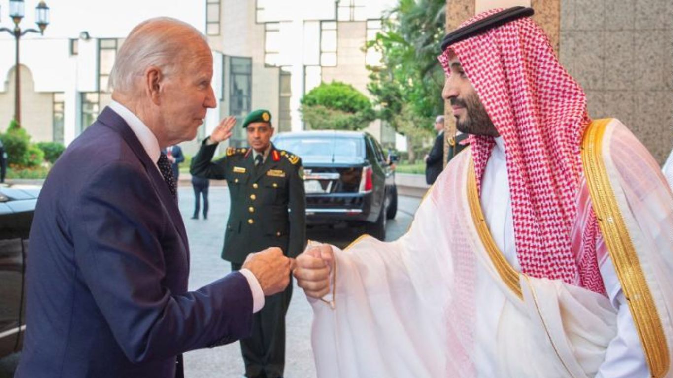 Le prince Saoudien et le président des USA