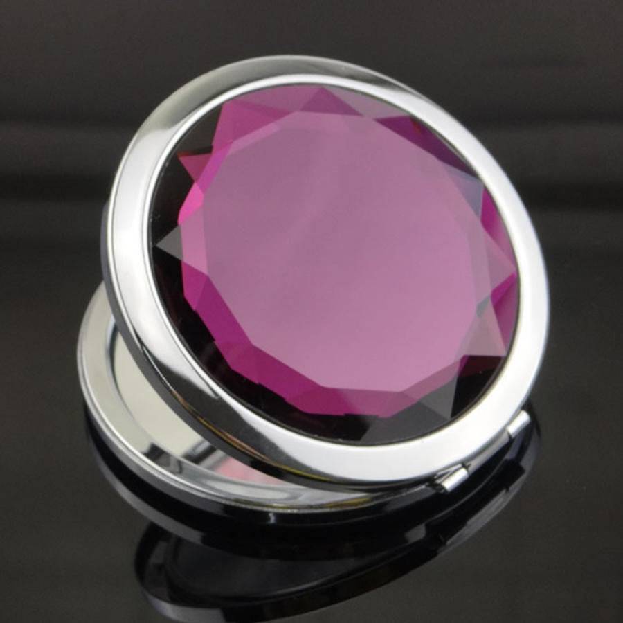 Espejo de mano morado, Ø7cm
